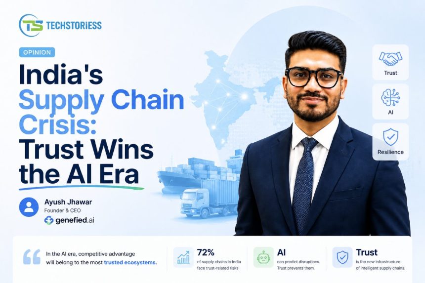 India's Supply Chain Crisis Trust Wins the AI Era Ayush Jhawar, Founder & CEO of Genefied